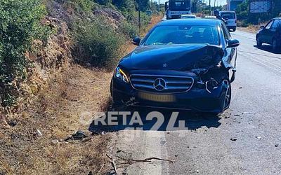 Ατύχημα στα Χανιά: Φορτηγό «καρφώθηκε» σε ταξί με οικογένεια