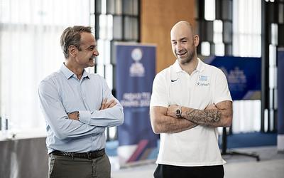 Μητσοτάκης σε Σπανούλη: "Η Ελλάδα περήφανη για την Εθνική μπάσκετ!"