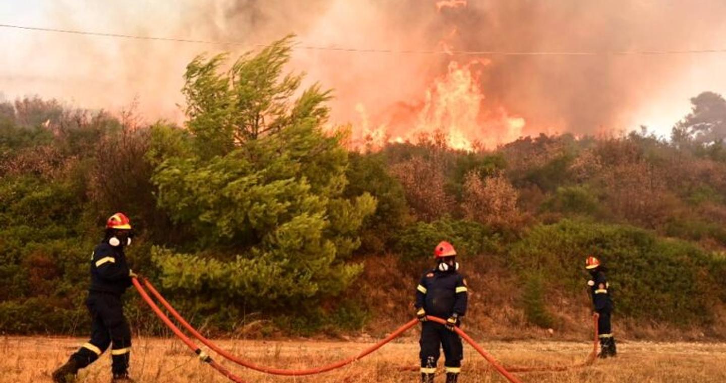 Πυρκαγιά σε δασική έκταση στο Λεοντάρι Αρκαδίας – Επιχειρούν ισχυρές δυνάμεις της Πυροσβεστικής