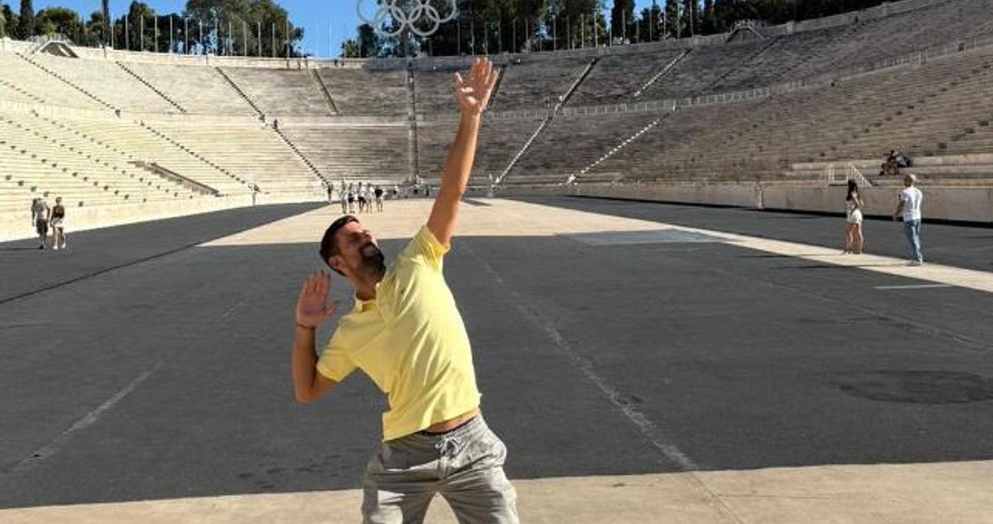 Η επίσκεψη του Νόβακ Τζόκοβιτς στο Παναθηναϊκό Στάδιο (pic)