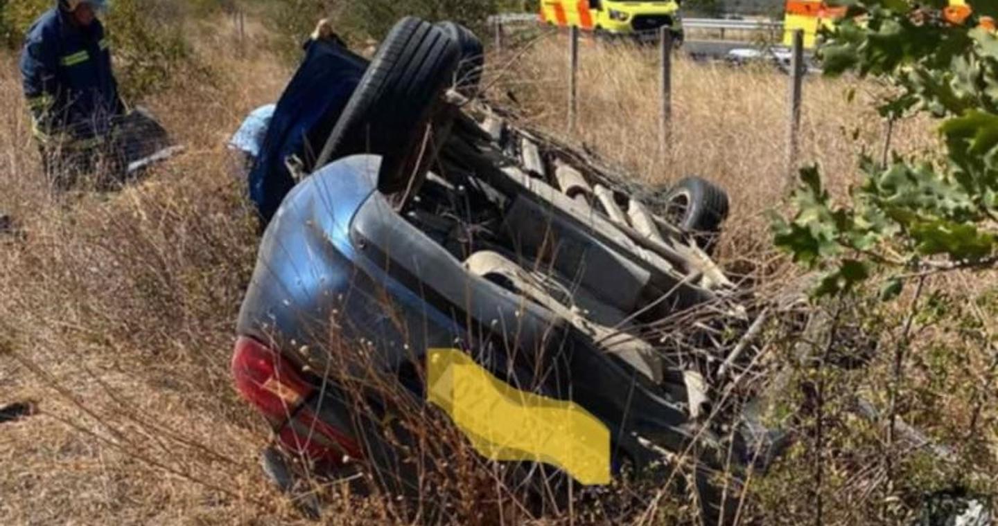 Αρδάνιο Έβρου: Εκτροπή και ανατροπή οχήματος στο ύψος των διοδίων