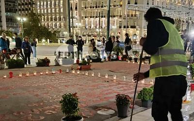 Συγκίνηση στη Βουλή: Ομάδα πολιτών καθάρισε το μνημείο για τα Τέμπη!