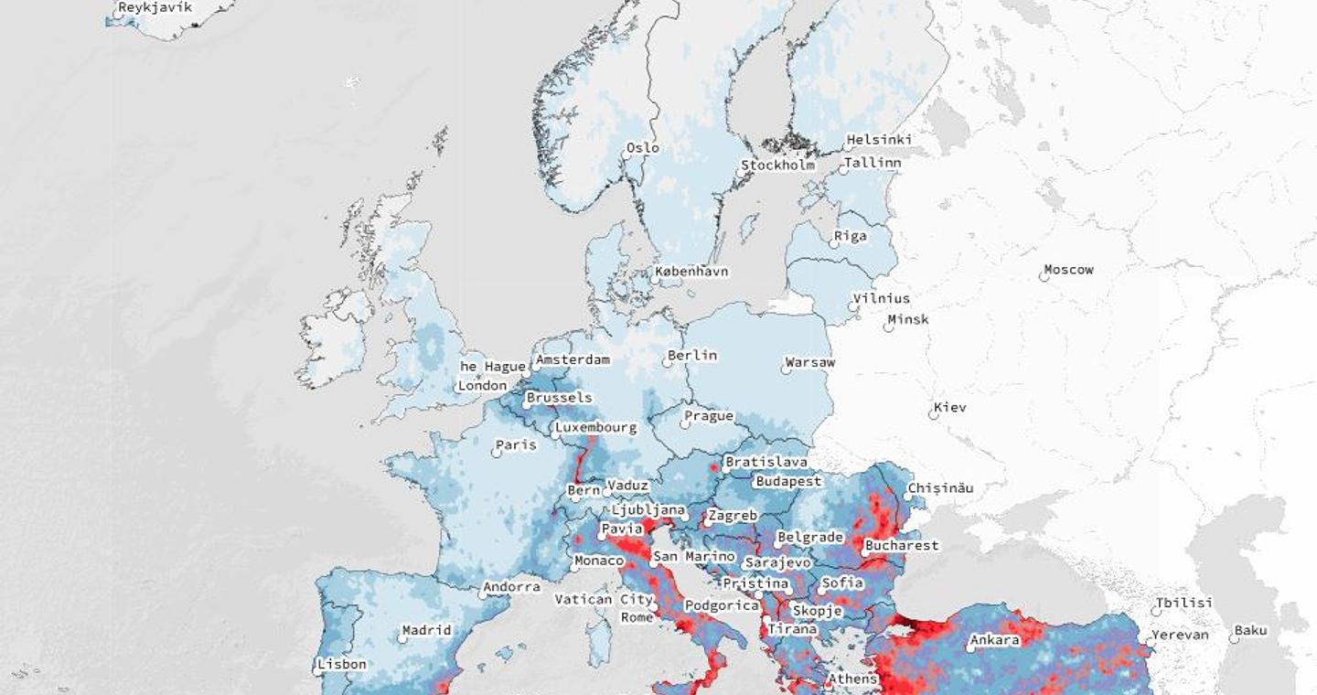 Χάρτης σεισμικού κινδύνου: Τα «κόκκινα» σημεία στην Ελλάδα και όλη την Ευρώπη