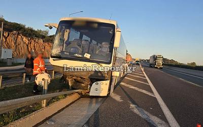 Τροχαίο στην Υλίκη: Τουριστικό λεωφορείο προσέκρουσε σε μπάρες – Έξι τραυματίες