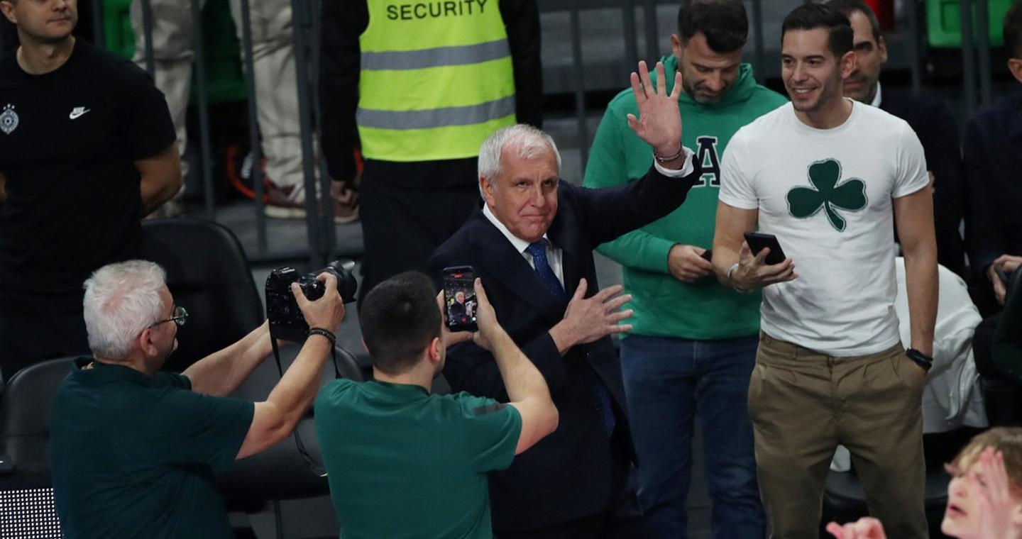 Παναθηναϊκός – Παρτιζάν: Αποθέωση για τον Ομπράντοβιτς όταν εμφανίστηκε στο ΟΑΚΑ