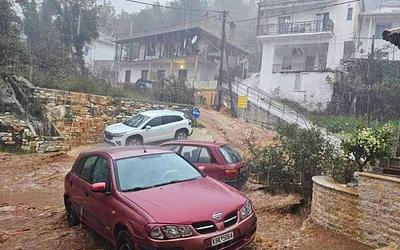 Θάσος: Καταστροφές από την κακοκαιρία "Adel" – Δραματική νύχτα στο νησί