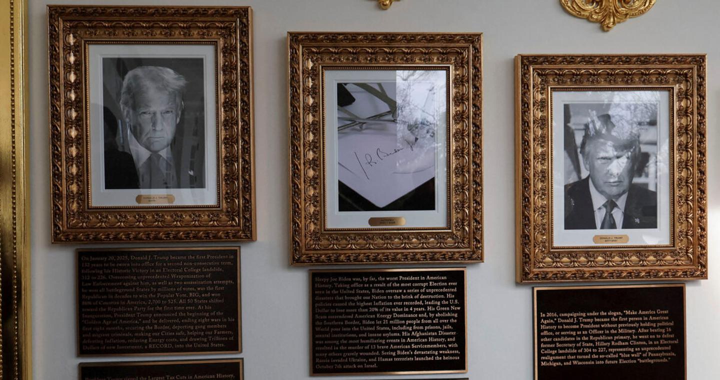 Σάλος με τον «Τοίχο της ντροπής» στον Λευκό Οίκο δια χειρός Τραμπ: Ο «Κοιμισμένος Τζο ήταν ο χειρότερος πρόεδρος στην ιστορία»