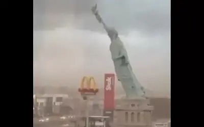 Βραζιλία: Άγαλμα της Ελευθερίας έγινε συντρίμμια από τους ισχυρούς ανέμους!