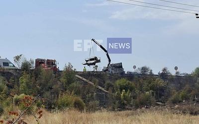 Τραγωδία στην Εγνατία: Σταθερή η κατάσταση του οδηγού του φορτηγού