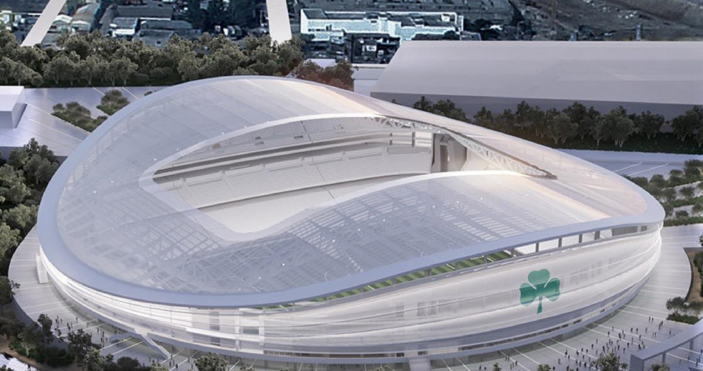 Παναθηναϊκός: Στις 39.074 θέσεις η τελική χωρητικότητα του νέου γηπέδου στον Βοτανικό