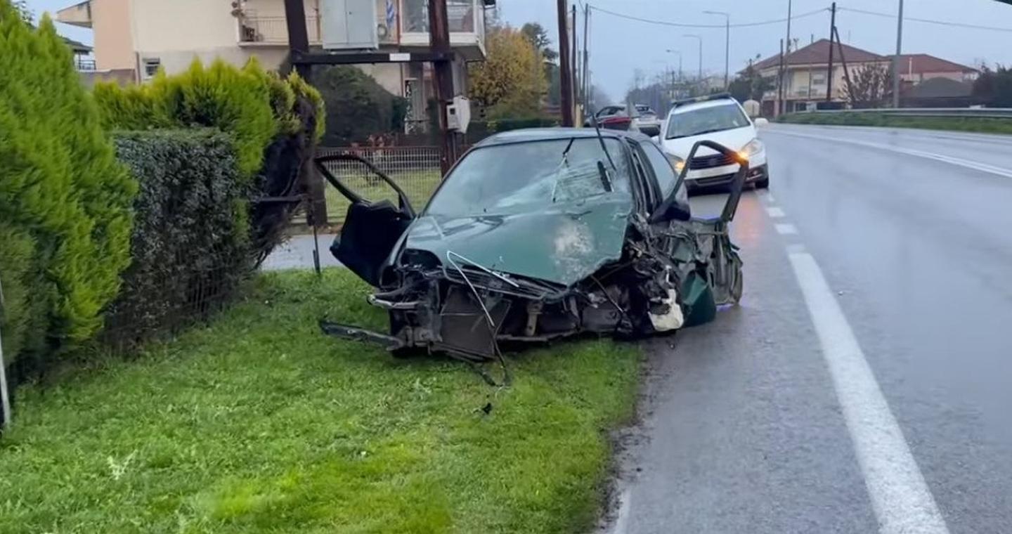 Τραγωδία στη Βέροια: Νεκρός 22χρονος σε τροχαίο τα ξημερώματα των Χριστουγέννων