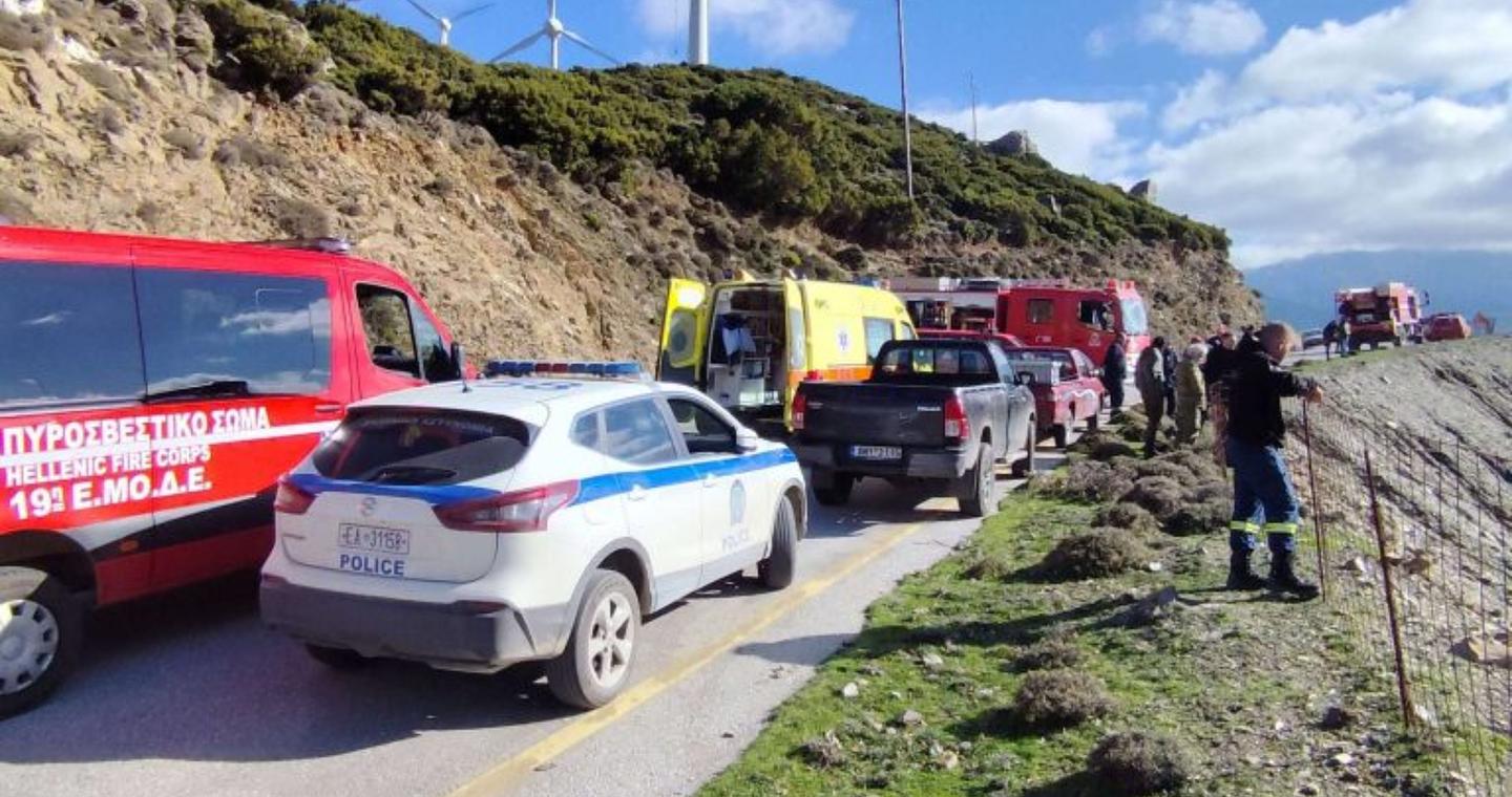 Τραγωδία στα Χανιά: Νεκρός οδηγός ΙΧ που έπεσε σε γκρεμό