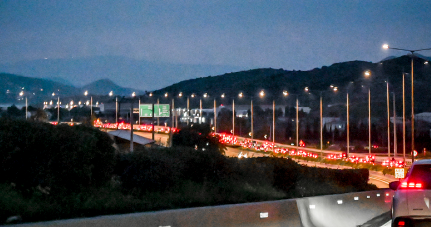 Ταλαιπωρία και καθυστερήσεις στην Εθνική Λαμίας-Αθήνας