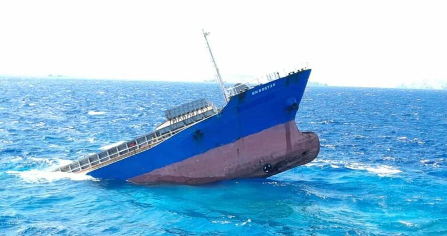 Σητεία: Βυθίστηκε το φορτηγό πλοίο στο Ακρωτήριο Σίδερο – Χαρακτηρίζεται επικίνδυνο ναυάγιο για τη ναυσιπλοΐα