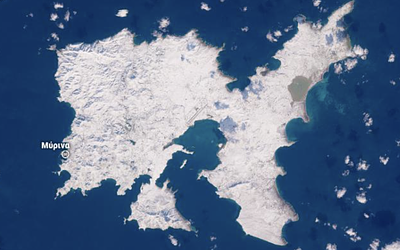 Η Λήμνος «ντύθηκε» στα λευκά: Πρωτοχρονιά με 100% χιονοκάλυψη!