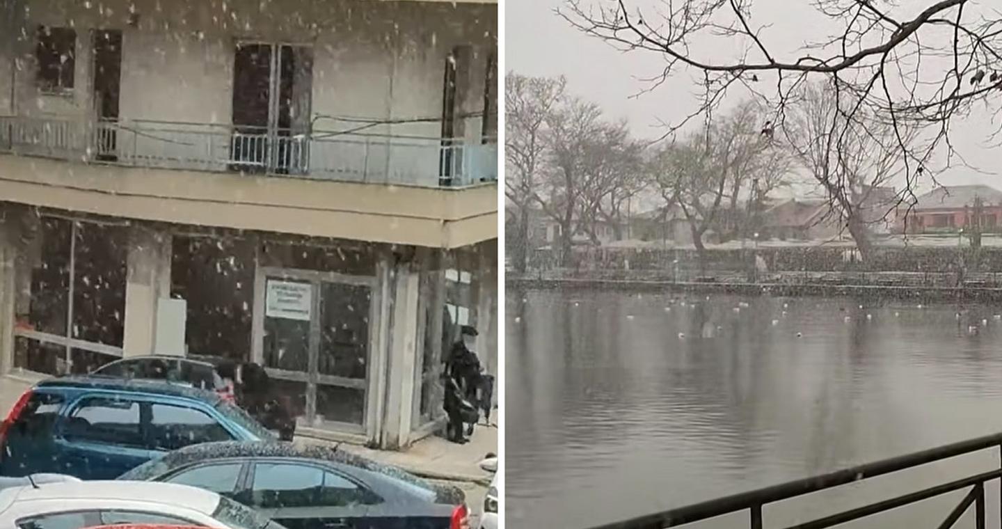 Έντονη χιονόπτωση μέσα στην πόλη των Ιωαννίνων, δείτε βίντεο – Η εξέλιξη του καιρού τις επόμενες ημέρες