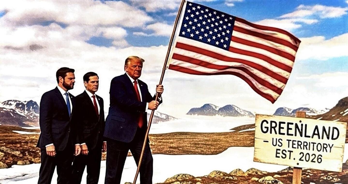 Ο Ντόναλντ Τραμπ «τρολάρει» τους Ευρωπαίους για τη Γροιλανδία με δύο AI φωτογραφίες