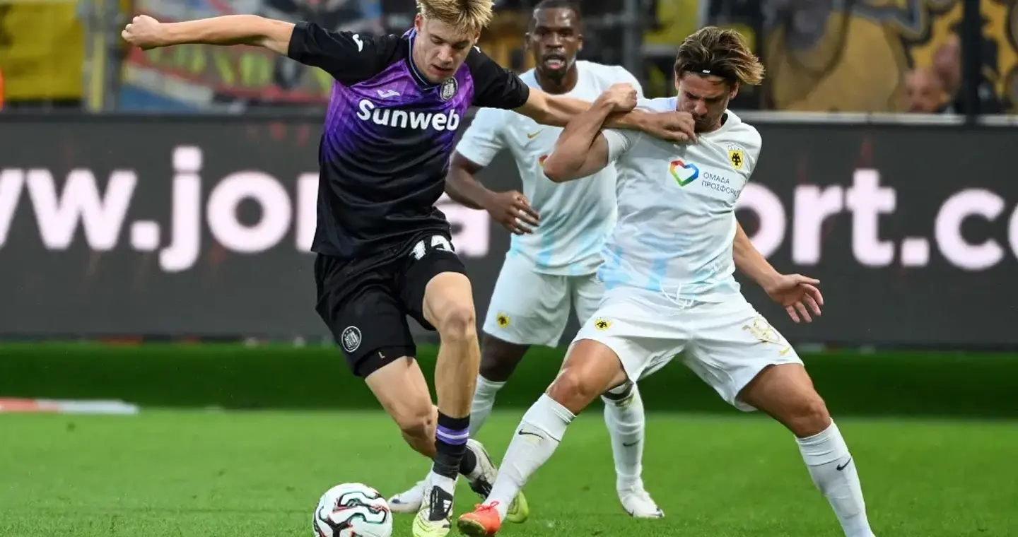 Conference League: Ισοπαλία και προβάδισμα για την ΑΕΚ έναντι της Άντερλεχτ