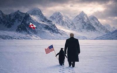 Ο Τραμπ "αγκαλιάζει" πιγκουίνο στη Γροιλανδία: Η αμήχανη ανάρτηση του Λευκού Οίκου!