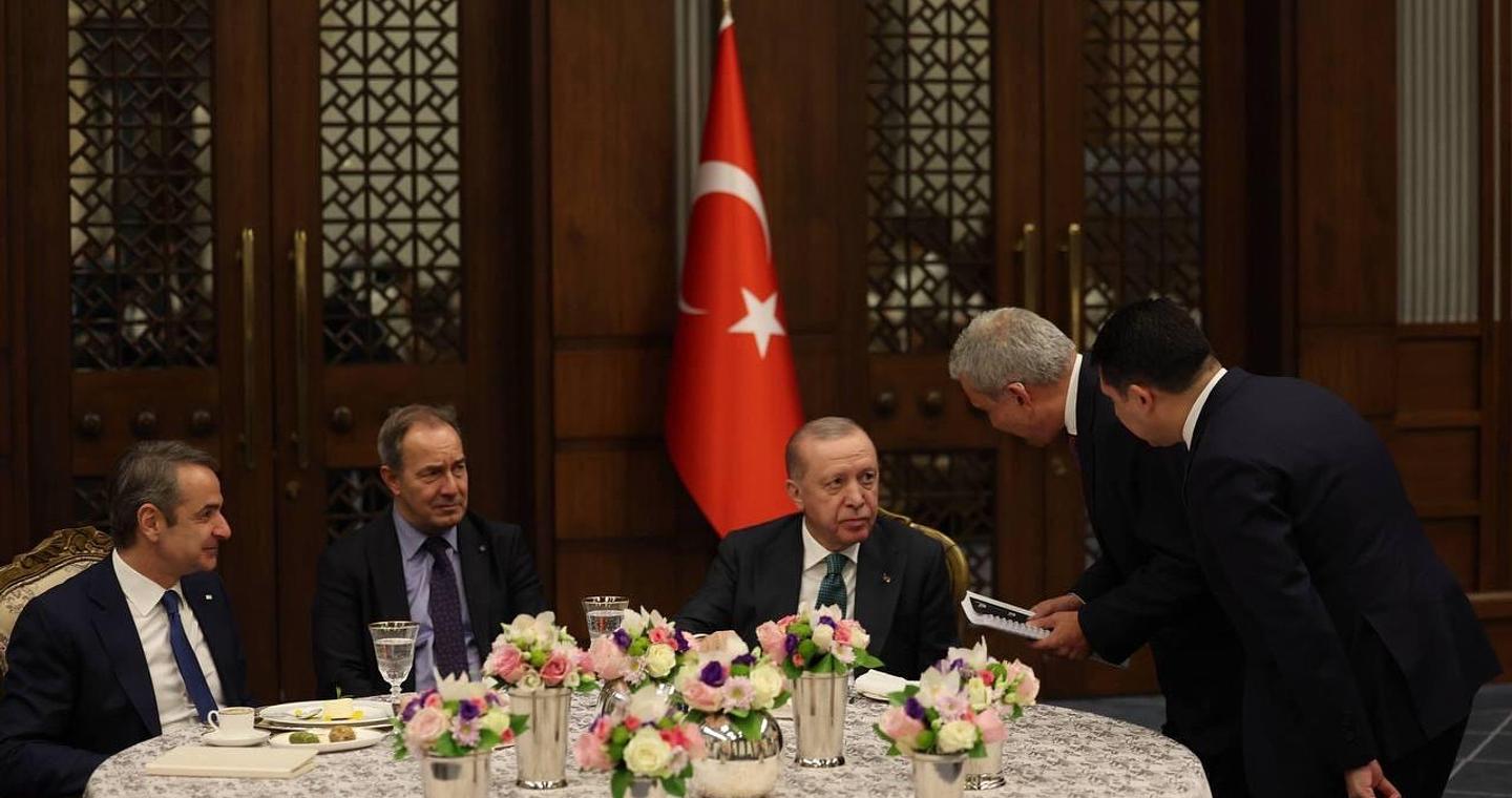 Το παρασκήνιο της συνάντησης Μητσοτάκη - Ερντογάν: Το μενού και οι διάλογοι - Φωτογραφίες