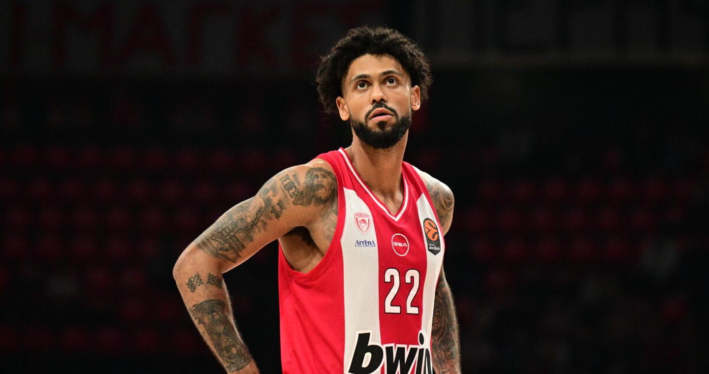 Ολυμπιακός: Ο Τάιλερ Ντόρσεϊ ταξίδεψε εκτάκτως για τις ΗΠΑ και θα είναι διαθέσιμος μόνο στον τελικό του Κυπέλλου Ελλάδας