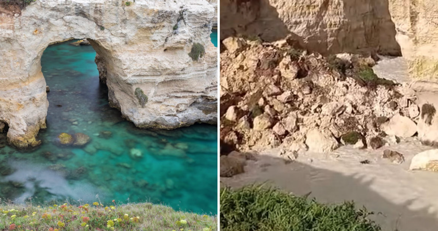 Ιταλία: Κατέρρευσε η περίφημη Αψίδα των Εραστών – Ανήμερα του Αγίου Βαλεντίνου