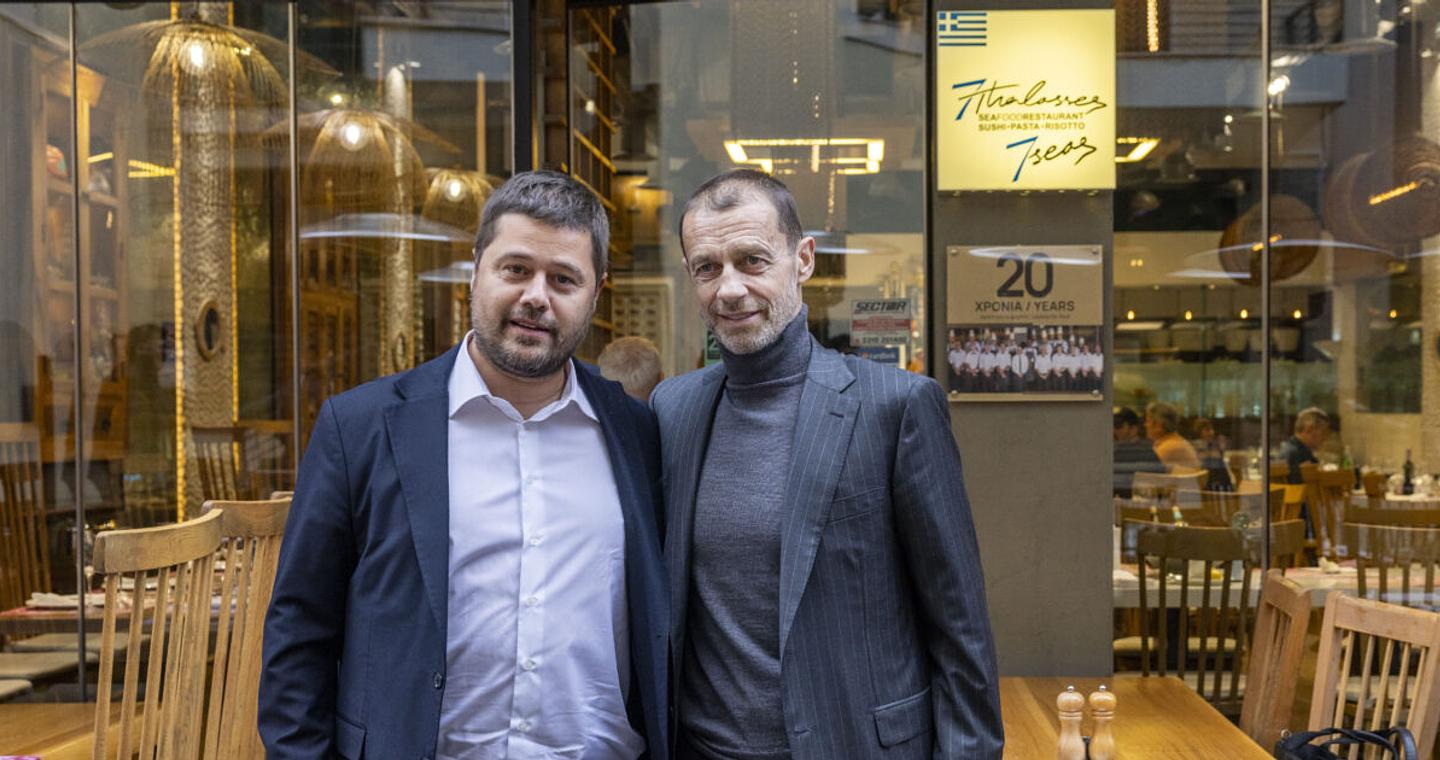 Ο Μάκης Γκαγκάτσης γευμάτισε στη Θεσσαλονίκη με τον Αλεξάντερ Τσέφεριν