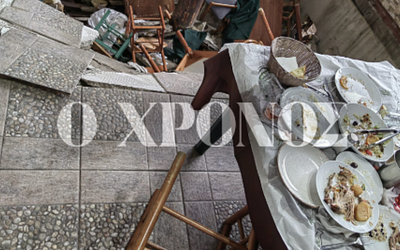 Στιγμές πανικού στην Πάνδροσο: Οκτώ τραυματίες από την κατάρρευση δαπέδου σε ταβέρνα