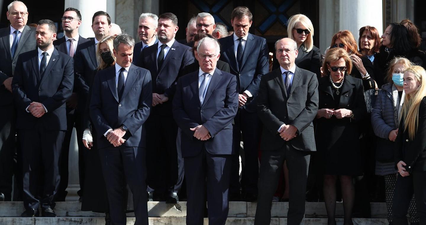 Φωτό και βίντεο από το «αντίο» στην Ελένη Γλύκατζη-Αρβελέρ -Επικήδειοι από Τασούλα και Μητσοτάκη