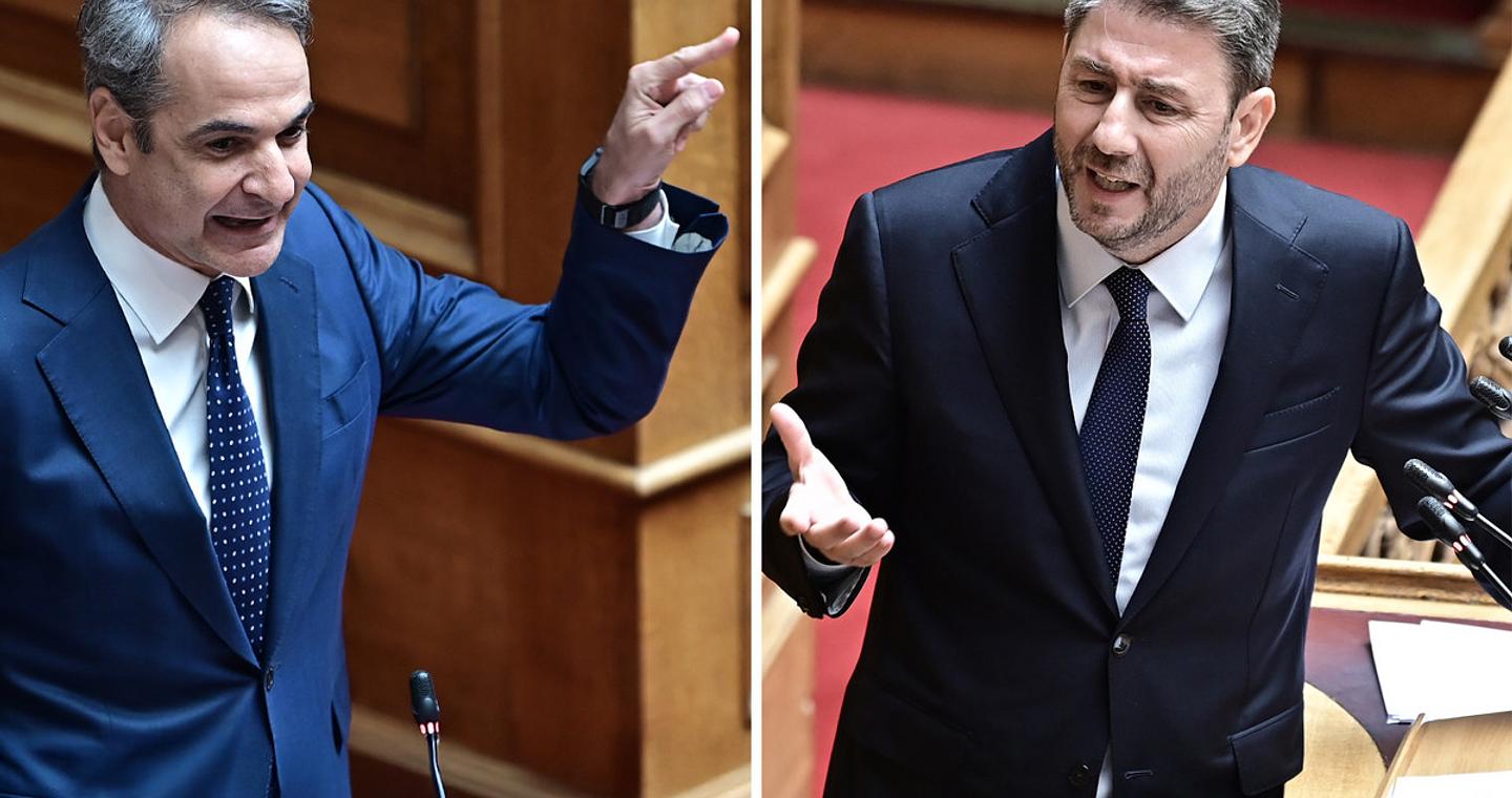 Σφοδρή αντιπαράθεση Μητσοτάκη-Ανδρουλάκη στη Βουλή – Αιχμή η ενεργειακή πολιτική, ο ΟΠΕΚΕΠΕ και στο βάθος οι υποκλοπές