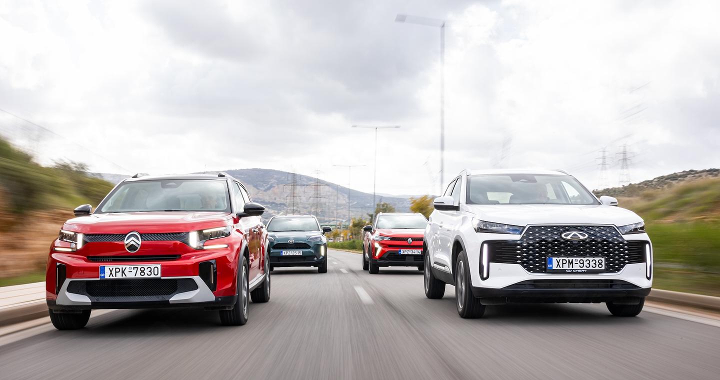 Συγκριτική δοκιμή 4 υβριδικών B-SUV, την Κυριακή 1/3 με την «Καθημερινή».