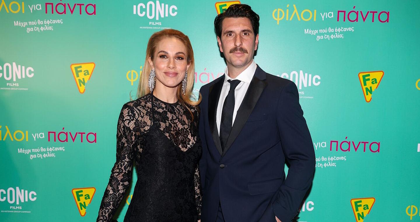 Η Ντορέττα Παπαδημητρίου με τον Γιώργο Γεροντιδάκη στην πρεμιέρα της νέας ταινίας της