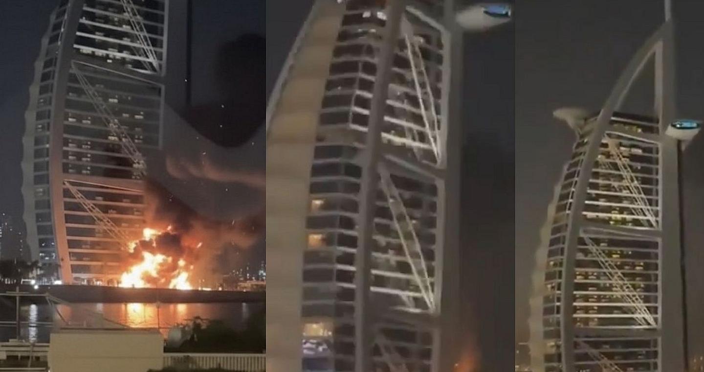 Το εμβληματικό ξενοδοχείο Μπουρτζ Αλ Αράμπ στο Ντουμπάι χτυπήθηκε από ιρανικό drone – Οι αρχές στέλνουν τους πολίτες στα καταφύγια