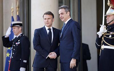 Μακρόν, Μητσοτάκης και Χριστοδουλίδης στην Πάφο για τις εξελίξεις στη Μεσόγειο