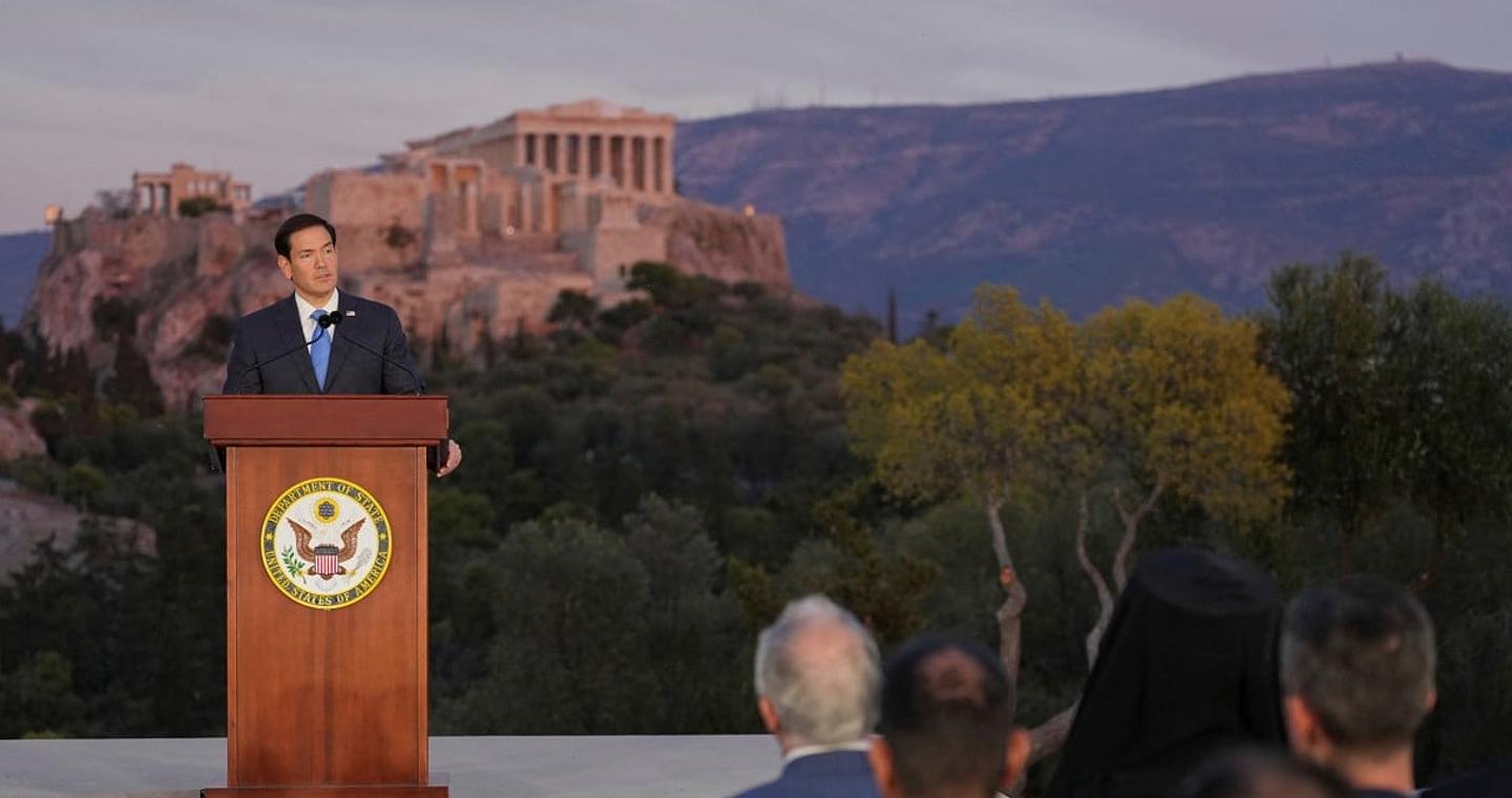 WSJ: «Η ομιλία της χρονιάς» από τον Ρούμπιο στην Πνύκα – Πώς έπιασε την ουσία