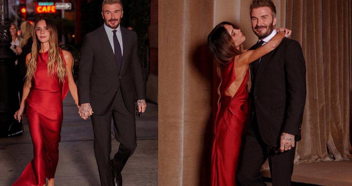 Victoria Beckham: Η εμφάνιση με κόκκινο φόρεμα στα εγκαίνια του νέου της καταστήματος