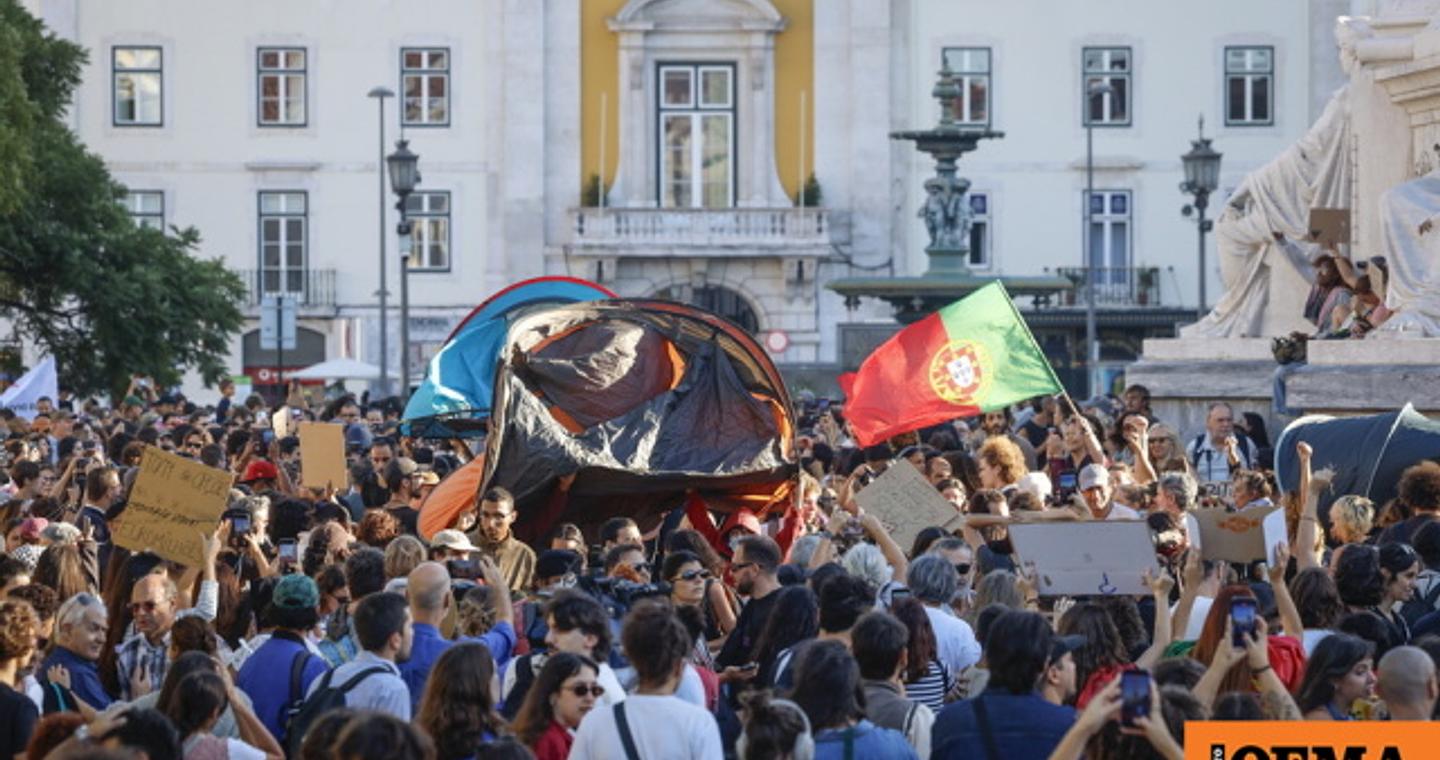 Η αστυνομία διέλυσε τους καταυλισμούς των ακτιβιστών υπέρ της στέγασης στη Λισαβόνα και το Πόρτο