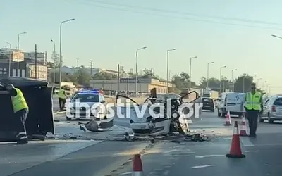 Θεσσαλονίκη: Τραγωδία στην Εγνατία – Ένας νεκρός, ένας σοβαρά τραυματίας